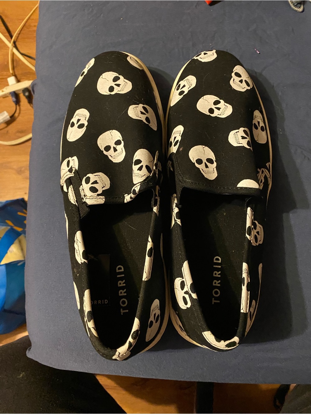 Torrid Women’s Black Skull Slip-On Shoes